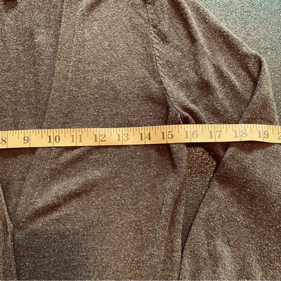 Mossimo Women's Cardigan XSmall Brown Long Sleeve Button Up V Neck Cardigan - Picture 6 of 6